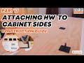 Part 13 Setting Up DIY Murphy Bed Hardware on Bed Cabinet Sides