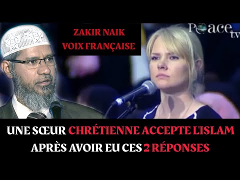 Une Sœur Chrétienne accepte L'islam après avoir eu ces 2 réponses - Zakir Naik en Français