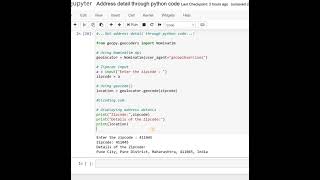 Famous Address detail through python code Profile