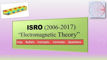 ISRO (2006-2017) "ELECTROMAGNETIC THEORY"