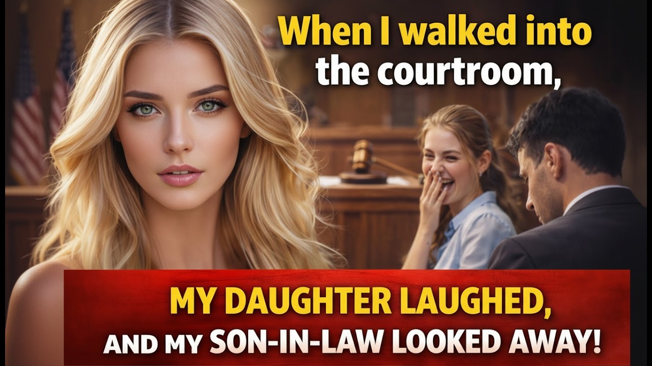 When I walked into the courtroom, my daughter laughed, and my son-in-law looked away!