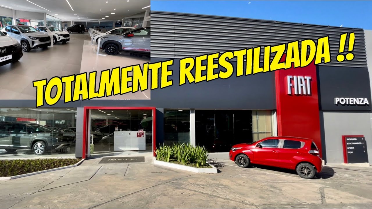 SHOW ROOM DA FIAT POTENZA,ESTÁ DE CARA NOVA E COM MUITO MAIS VEÍCULOS ...