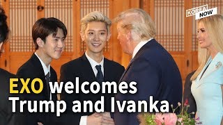 K-pop boy band EXO welcomes Trump and his daughter Ivanka with signed albums