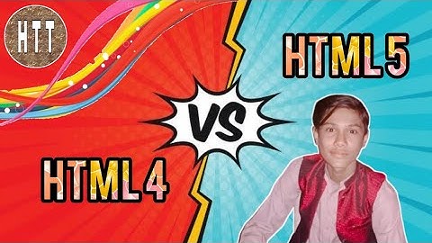 Difference between HTML 4 & HTML 5 |By M.Hamad