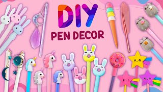 6 DIY MARVELOUS PEN DECOR - BACK TO SCHOOL HACKS AND CRAFTS - Pen Topper Ideas