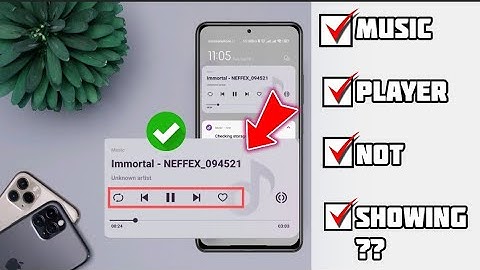 How To Fix Music Player Notification Not Showing On Status Bar/Notification Bar