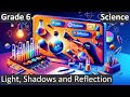 Class  6  science  light shadows and reflection  free tutorial