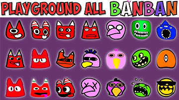 FNF Character Test | Gameplay VS My Playground | ALL Garten of Banban Test