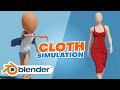 Blender Tutorial - Cloth Simulation | Advance Simulation | Blender 2.9