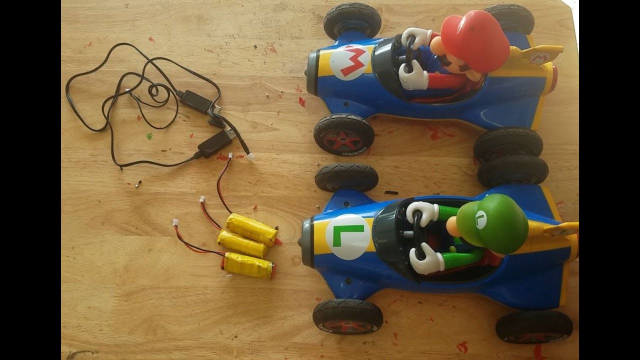 Costco Mario Kart RC - Replacement Batteries - long Video 