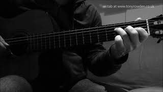 Video thumbnail of "A Day in the Life - Beatles fingerstyle guitar - link to TAB in description"