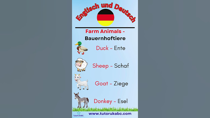 Farm Animals 2 (Bauernhoftiere) in English and German | Simple Multi Language Learning | Tutorukabc