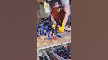 Glue Up - Making a wooden landing net!