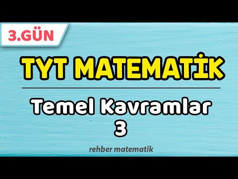 Temel Kavramlar 3 | 49 Günde TYT Matematik 3.Gün #rmtayfa #2021tayfa