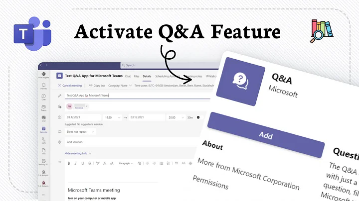 How to enable Q&A in Microsoft Teams during a meeting or webinar