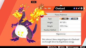 Gigantamax Charizard: The Shiny Saga Pt.3 (Shiny Gigantimax Charizard debuts in Pokémon Sword)