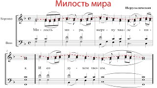 Милость мира Иерусалимская - Сопрановая партия