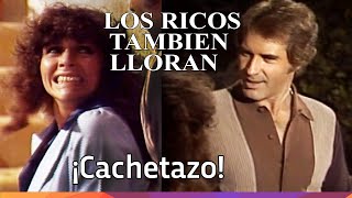 Mariana cachetea a un celoso Luis Alberto - 'Los ricos también lloran' - 1979