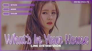 (G)I-DLE ((여자)아이들) - 'What's In Your House' - Line Distribution