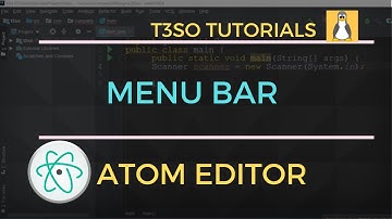 Atom Editor Menu Bar is missing