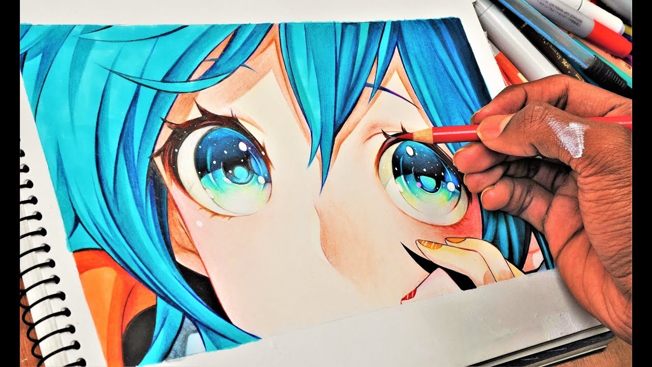 closeup, digital art, red eyes, portrait, anime, anime girls, artwork, 2D,  eyes, white hair, Hoshizaki Reita HD Wallpaper