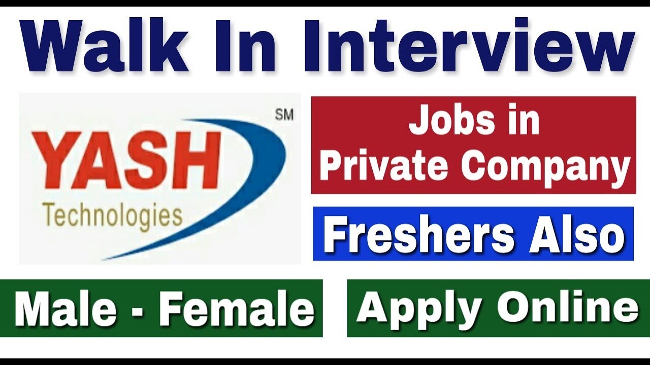 Private Job Vacancy 2019 II No Fee II freshers Job II Apply Online II Learn Technical