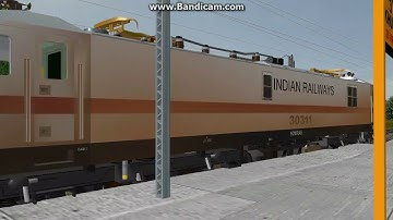 MSTS(OPEN RAILS) Indian railways@Wap7 with amravati Express leaving Khurda road