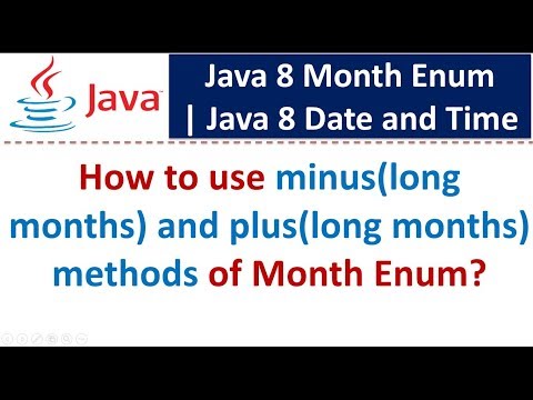 How to use minus(long months) and plus(long months) methods of Month Enum?
