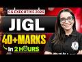 40+ Marks in JIGL 🔥 | CS Executive June 2026 Exam Strategy | CS Shivani Ma’am