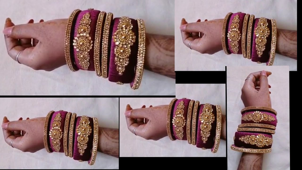 Bangle Method Easy method of making Silk thread bangles/how to make beautiful Silk ...