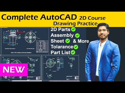 [ NEW ] AutoCAD 2D Complete Course | Drawing Explained | Final Approval Sheet