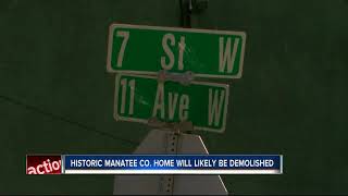 Historic African American home scheduled for demolition in Bradenton