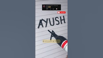 Ayush name logo💥comment your names👀 #shorts #logo
