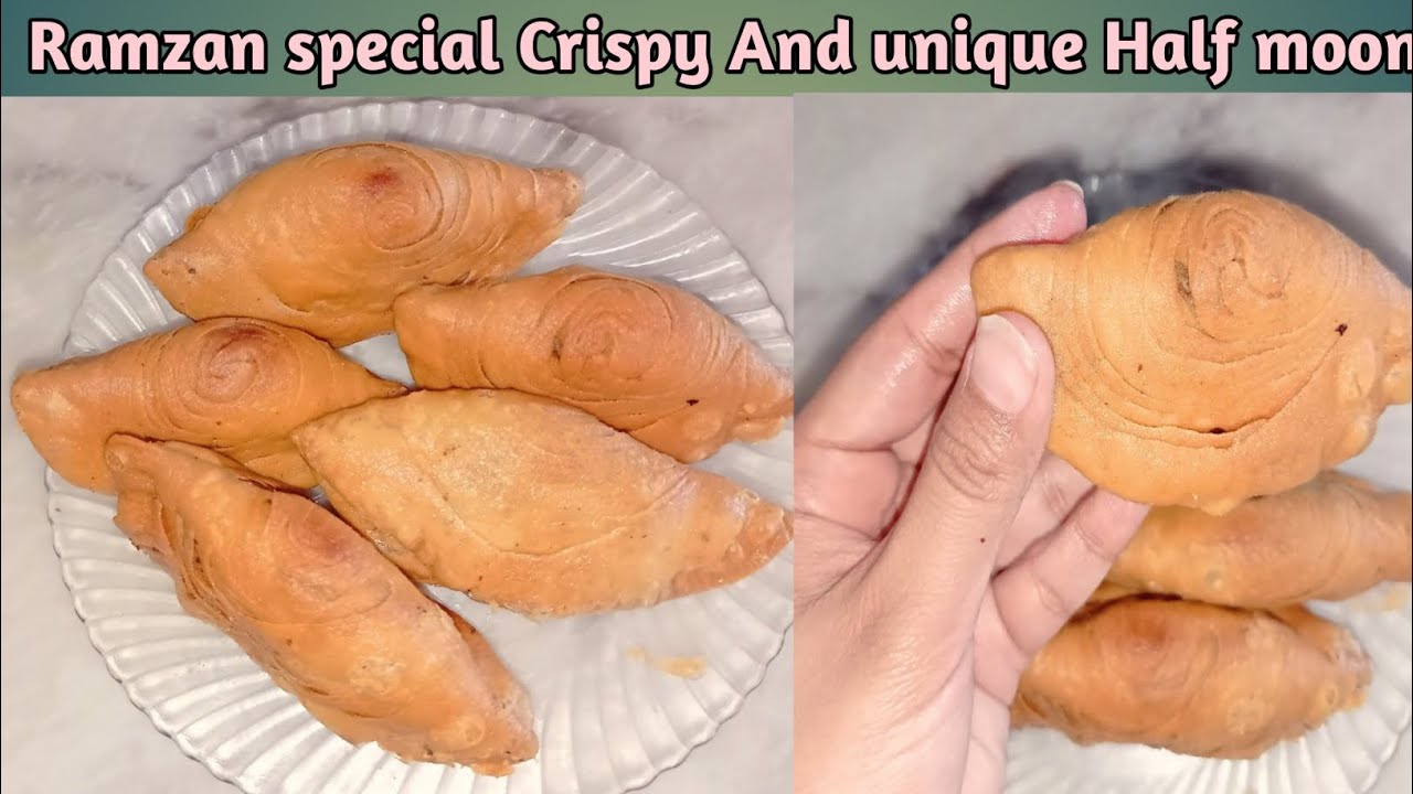 Khasta And unique style half Moon recipe by Kainat Ansari / Ramzan