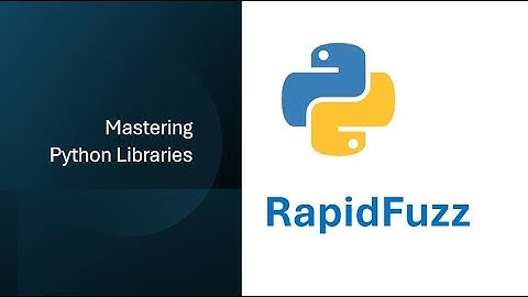 RapidFuzz Python – Fuzzy Matching, Autocorrect & Search Suggestions