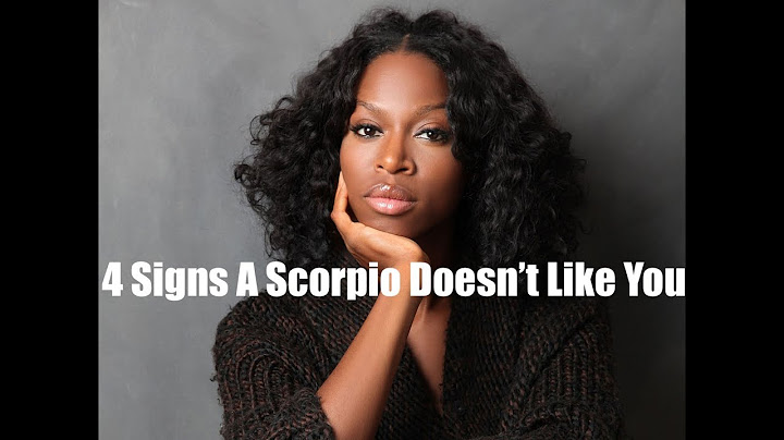 Signs A Scorpio Doesn't Like You
