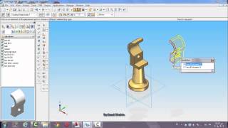 hand rail column assembly solid edge Eng saad shahin
