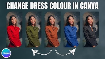 How to Change Your Dress Colour in Canva || CANVA TUTORIAL FOR BEGINNERS