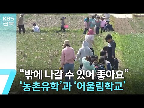 ‘농촌유학’에 ‘어울림학교’까지…시골학교 살리기 ‘안간힘’ / KBS  2023.04.26.