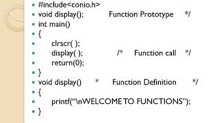 Bsc - Computer Science -Ii Semester-Functions In C- Dr.n.uday Bhaskar