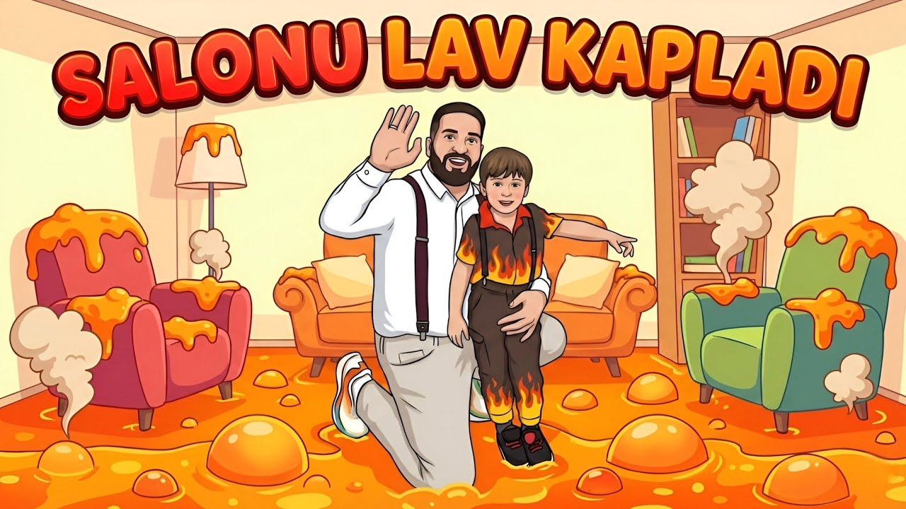 EVİMİZ BİR ANDA LAVA DÖNÜŞTÜ! 🔥 | Yavuz Asım ile Yerler Lav Oldu Challenge