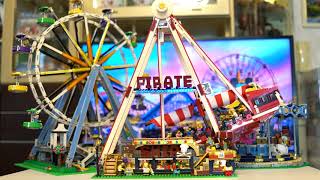 LEGO Pirate Ship Ride with Carousel (10257) & Ferris Wheel (10274)