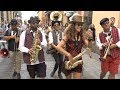 El Puntillo Canalla Brass Band: &quot;Bourbon Street Parade&quot; - Busking in Madrid