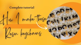 How I make keychains from epoxy resin|Tips for making alphabet keychain| Resin keychain Tutorial
