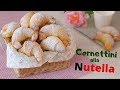 CORNETTINI ALLA NUTELLA con Impasto Soffice allo Yogurt | Ricetta facile | Lorenzo in cucina