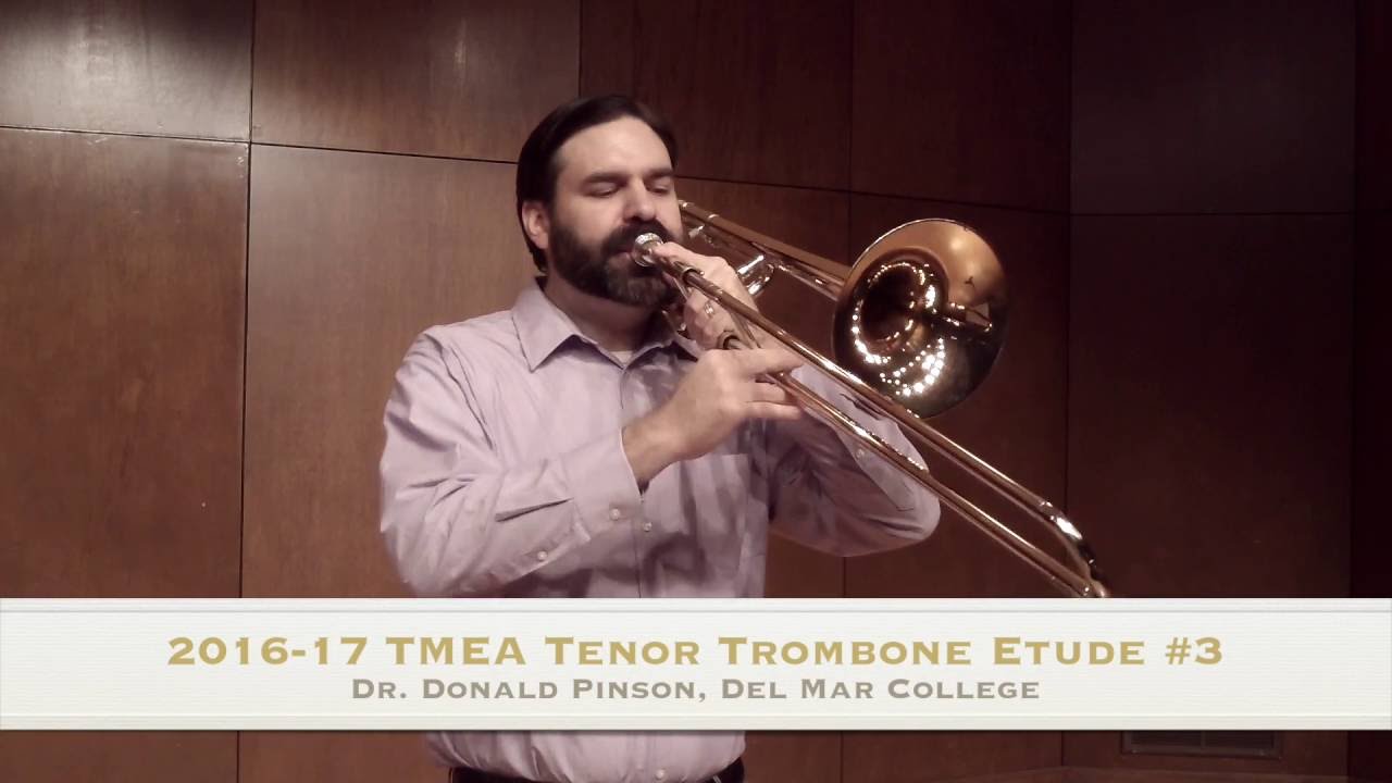 20162017 TMEA AllState Tenor Trombone Etude 3 YouTube