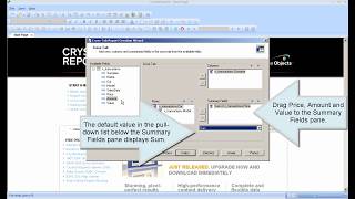 Crystal Reports Tutorial - Cross-tab report (Lesson 7)