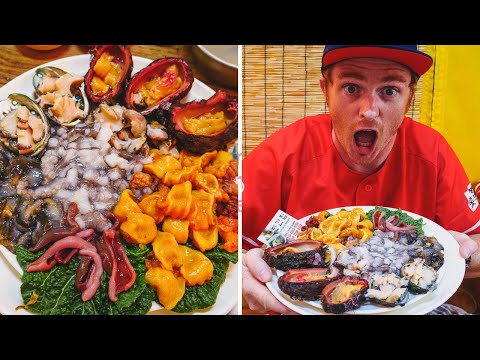 Trying EXOTIC KOREAN SEAFOOD in Busan | Eating Squirming RAW OCTOPUS in Korea