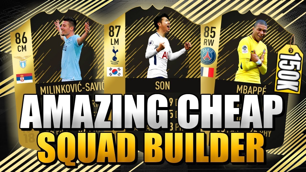AMAZING 150K CHEAP SQUAD BUILDER FIFA 18 ULTIMATE TEAM