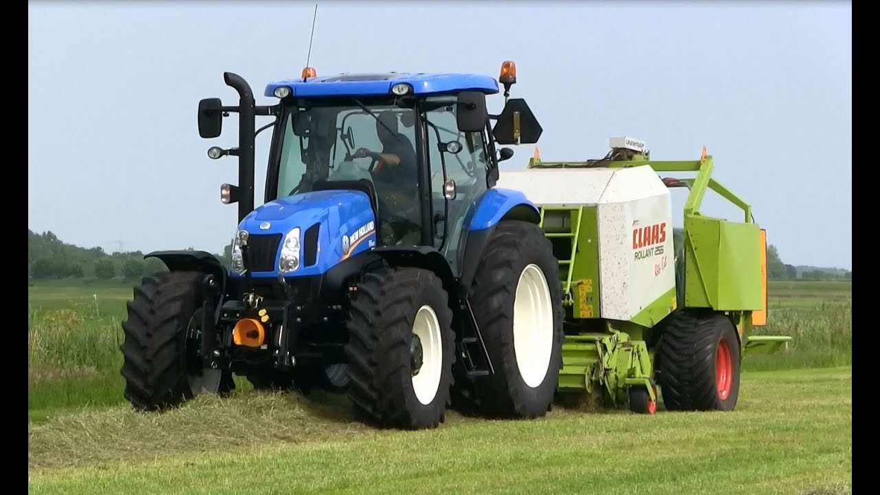 V.G.1e snee, harken/persen en wikkelen met CLAAS.